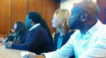 Lazu and other members of the Future Boston Alliance testified about the need for more licenses on Beacon Hill in 2014