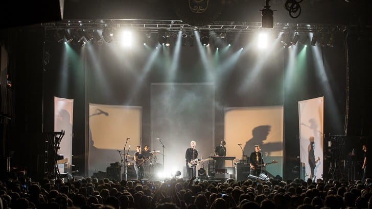 BOSTON, MA - JUNE 18: Led by Britt Daniel, Austin TX-based Spoon plays their first non-festival show in Boston in over five years at the sold out House of Blues. Support by Viva Viva. Shot at House of Blues on Thursday, June 18, 2015.  All Rights Reserved © Tim Bugbee