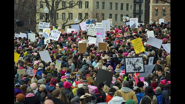 Boston Women's March 2017. Photo by Ryan Dorsey, CC-BY-SA 2.0 Generic. 