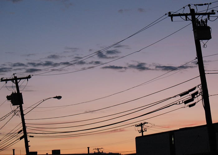 Somerville power lines. Photo by Aaron Knox.