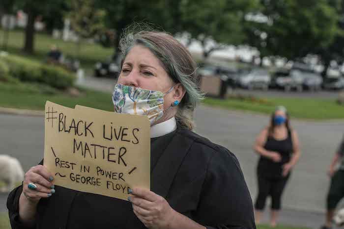 Lynn Charlie Baker protest