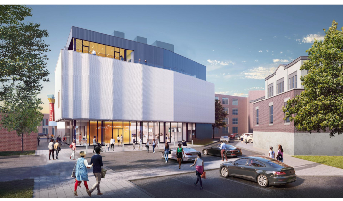 Artist's rendering of the Coolidge Corner Theatre expansion. Image courtesy of the Coolidge Corner Theatre.